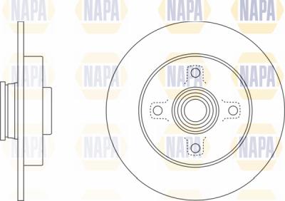 NAPA PBD8012 - Гальмівний диск avtolavka.club