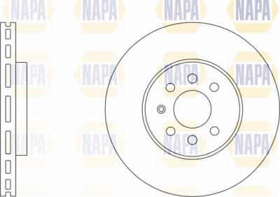 NAPA PBD8025 - Гальмівний диск avtolavka.club