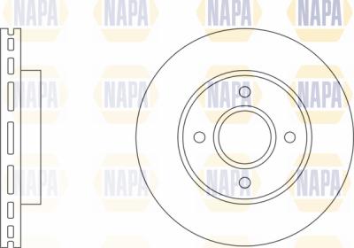 NAPA PBD8076 - Гальмівний диск avtolavka.club