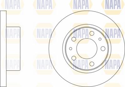 NAPA PBD8144 - Гальмівний диск avtolavka.club