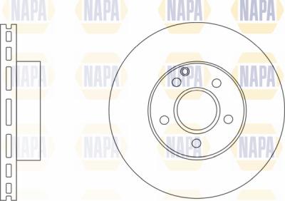 NAPA PBD8104 - Гальмівний диск avtolavka.club