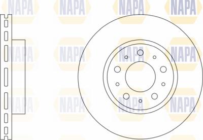 NAPA PBD8103 - Гальмівний диск avtolavka.club