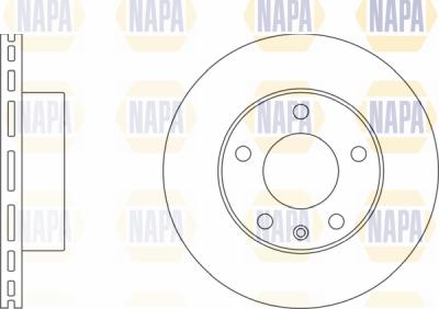 NAPA PBD8189 - Гальмівний диск avtolavka.club