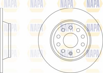 NAPA PBD8399 - Гальмівний диск avtolavka.club