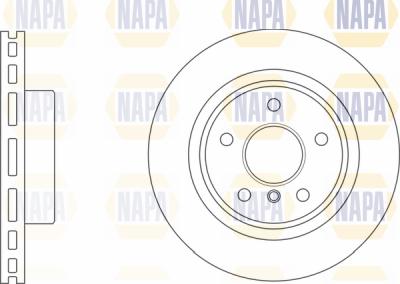 NAPA PBD8342 - Гальмівний диск avtolavka.club