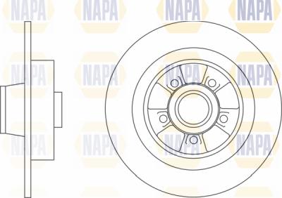 NAPA PBD8305 - Гальмівний диск avtolavka.club