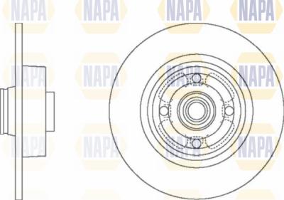 NAPA PBD8301 - Гальмівний диск avtolavka.club