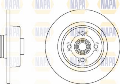NAPA PBD8302 - Гальмівний диск avtolavka.club