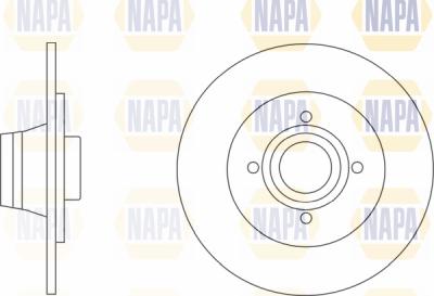 NAPA PBD8295 - Гальмівний диск avtolavka.club