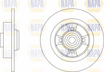 NAPA PBD8296 - Гальмівний диск avtolavka.club