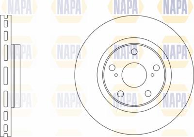 NAPA PBD8261 - Гальмівний диск avtolavka.club