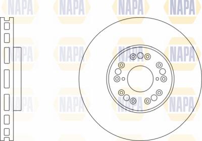 NAPA PBD8271 - Гальмівний диск avtolavka.club