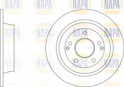 NAPA PBD8780 - Гальмівний диск avtolavka.club