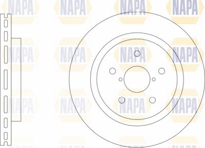 NAPA PBD8722 - Гальмівний диск avtolavka.club