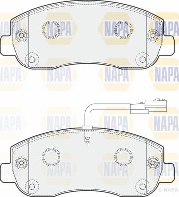 NAPA PBP7443 - Гальмівні колодки, дискові гальма avtolavka.club