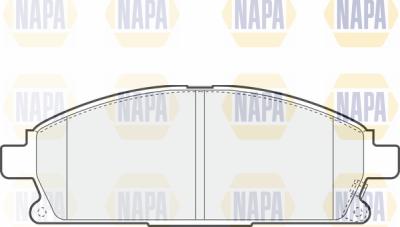 NAPA PBP7450 - Гальмівні колодки, дискові гальма avtolavka.club