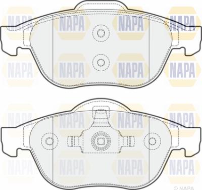 NAPA PBP7463 - Гальмівні колодки, дискові гальма avtolavka.club