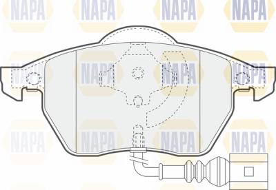 NAPA PBP7408 - Гальмівні колодки, дискові гальма avtolavka.club