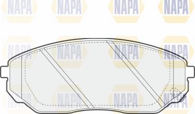 NAPA PBP7438 - Гальмівні колодки, дискові гальма avtolavka.club