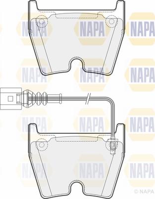 NAPA PBP7590 - Гальмівні колодки, дискові гальма avtolavka.club