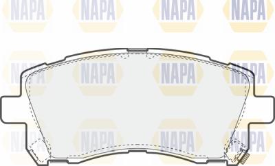 NAPA PBP7598 - Гальмівні колодки, дискові гальма avtolavka.club
