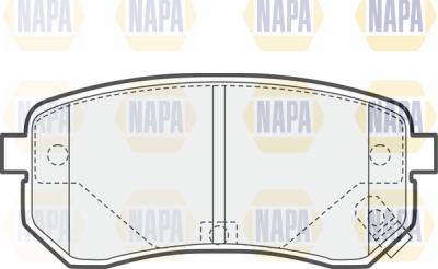NAPA PBP7544 - Гальмівні колодки, дискові гальма avtolavka.club