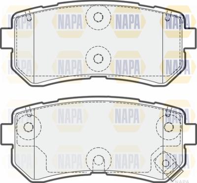 NAPA PBP7546 - Гальмівні колодки, дискові гальма avtolavka.club