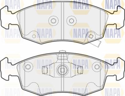 NAPA PBP7563 - Гальмівні колодки, дискові гальма avtolavka.club