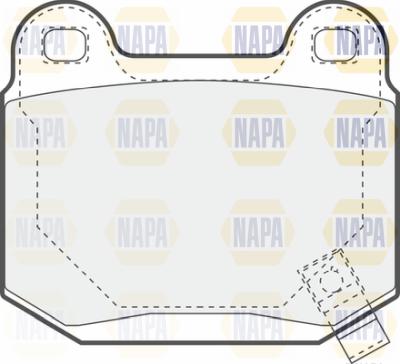 NAPA PBP7504 - Гальмівні колодки, дискові гальма avtolavka.club