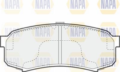 NAPA PBP7505 - Гальмівні колодки, дискові гальма avtolavka.club