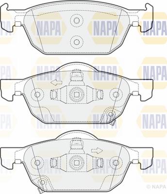 NAPA PBP7502 - Гальмівні колодки, дискові гальма avtolavka.club