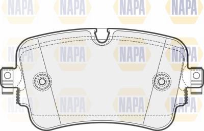 NAPA PBP7516 - Гальмівні колодки, дискові гальма avtolavka.club