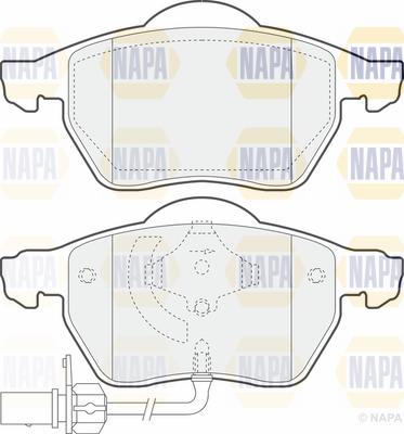 NAPA PBP7510 - Гальмівні колодки, дискові гальма avtolavka.club