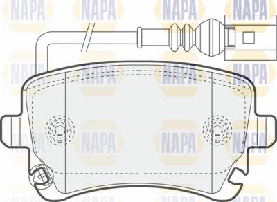 NAPA PBP7511 - Гальмівні колодки, дискові гальма avtolavka.club