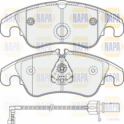 NAPA PBP7586 - Гальмівні колодки, дискові гальма avtolavka.club