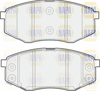 NAPA PBP7530 - Гальмівні колодки, дискові гальма avtolavka.club