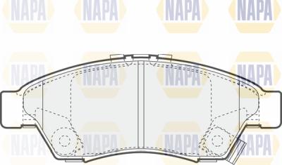 NAPA PBP7523 - Гальмівні колодки, дискові гальма avtolavka.club
