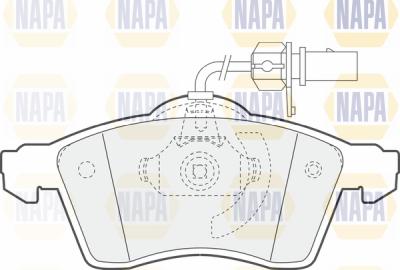 NAPA PBP7570 - Гальмівні колодки, дискові гальма avtolavka.club