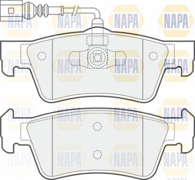 NAPA PBP7578 - Гальмівні колодки, дискові гальма avtolavka.club