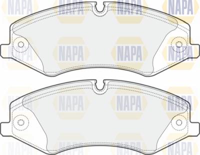 NAPA PBP7644 - Гальмівні колодки, дискові гальма avtolavka.club