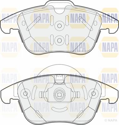 NAPA PBP7646 - Гальмівні колодки, дискові гальма avtolavka.club