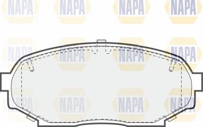 NAPA PBP7656 - Гальмівні колодки, дискові гальма avtolavka.club