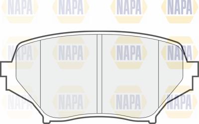 NAPA PBP7657 - Гальмівні колодки, дискові гальма avtolavka.club