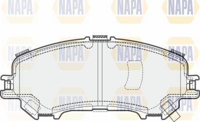 NAPA PBP7613 - Гальмівні колодки, дискові гальма avtolavka.club