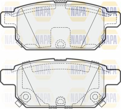 NAPA PBP7617 - Гальмівні колодки, дискові гальма avtolavka.club