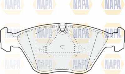 NAPA PBP7635 - Гальмівні колодки, дискові гальма avtolavka.club