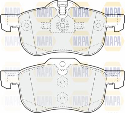 NAPA PBP7631 - Гальмівні колодки, дискові гальма avtolavka.club