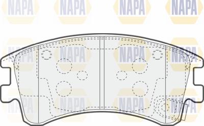 NAPA PBP7626 - Гальмівні колодки, дискові гальма avtolavka.club