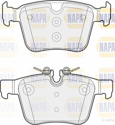 NAPA PBP7670 - Гальмівні колодки, дискові гальма avtolavka.club