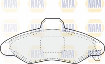 NAPA PBP7046 - Гальмівні колодки, дискові гальма avtolavka.club